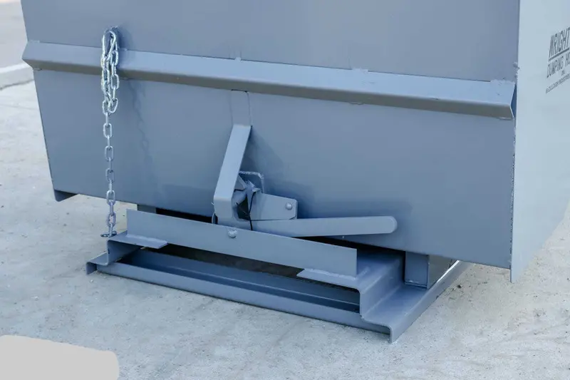 Express Steel 3 Yard Wright Self-Dumping Hopper | Width 70.5" | 3" Fork Pockets | 15–20 Gpm | For Forklifts & Skid Steers 6