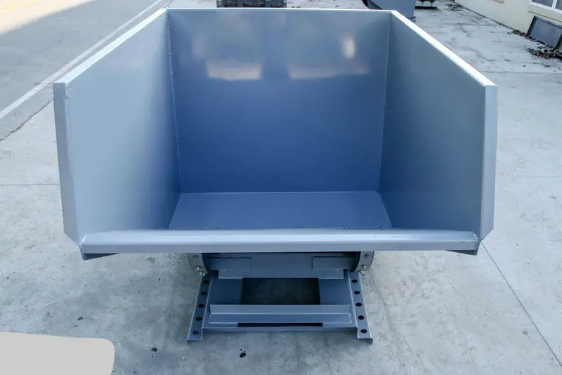 Express Steel 3 Yard Wright Self-Dumping Hopper | Width 70.5" | 3" Fork Pockets | 15–20 Gpm | For Forklifts & Skid Steers 8