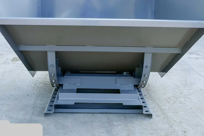 Express Steel 3 Yard Wright Self-Dumping Hopper | Width 70.5" | 3" Fork Pockets | 15–20 Gpm | For Forklifts & Skid Steers 9