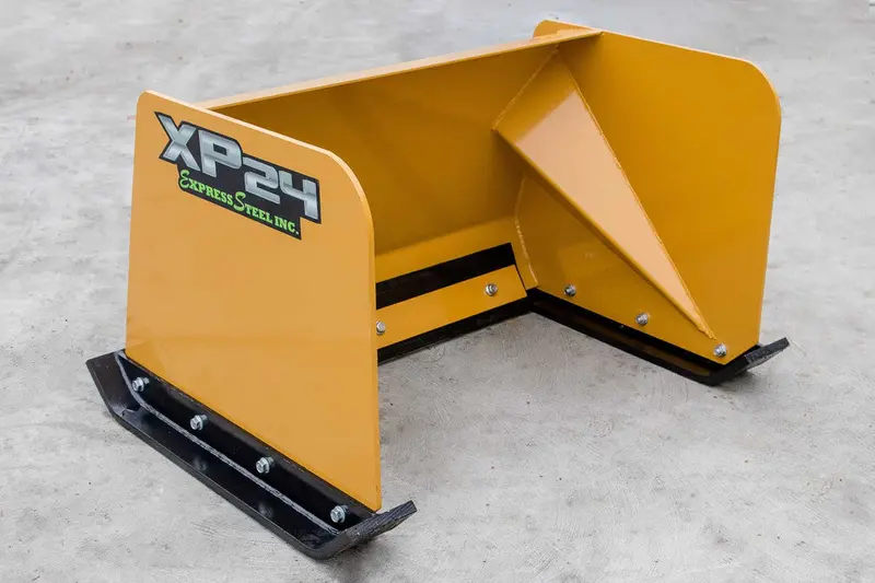 Express Steel 3′ Snow Pusher | Model Xp24 | Width 36" | 20-35 Gpm | 13+ Hp | For Mini Skid Steers & Tractors 1