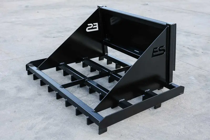 Express Steel 4' Mini Bobcat Landscape Rake | Width 48" | 8-12 Gpm | For Mini Skid Steers 2