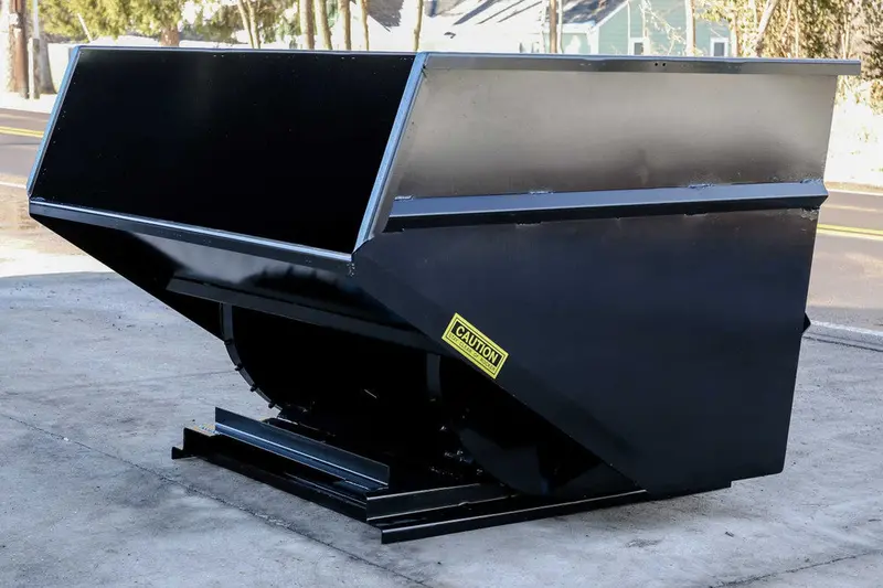 Express Steel 4 Yard Wright Heavy Duty Self-Dumping Hopper | Width 79.75" | 15–25 Gpm | For Forklifts & Skid Steers 1