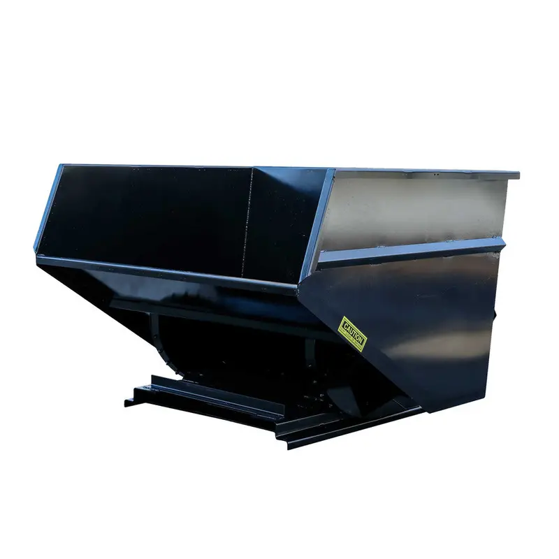 Express Steel 4 Yard Wright Heavy Duty Self-Dumping Hopper | Width 79.75" | 15–25 Gpm | For Forklifts & Skid Steers 4