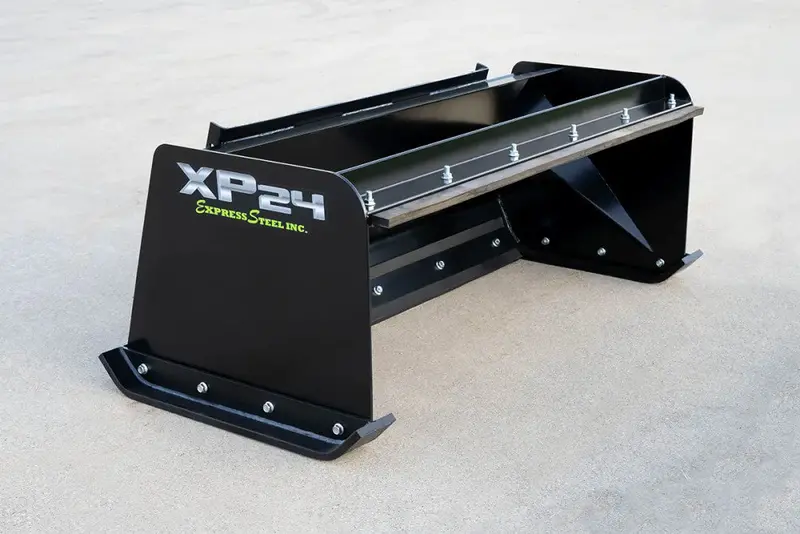 Express Steel 5' Pullback Snow Pusher | Model Xp24 | Width 60" | 20+ Hp | 25 Gpm | For Tractors, Loaders, Mini & Full-Size Skid Steers 1