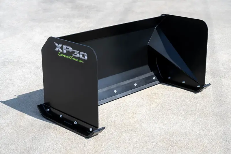 Express Steel 5' Snow Pusher | Model Xp30 | Width 60" | 25 Gpm | 25+ Hp | For Mini & Full Size Skid Steers, Tractors & Loaders 1