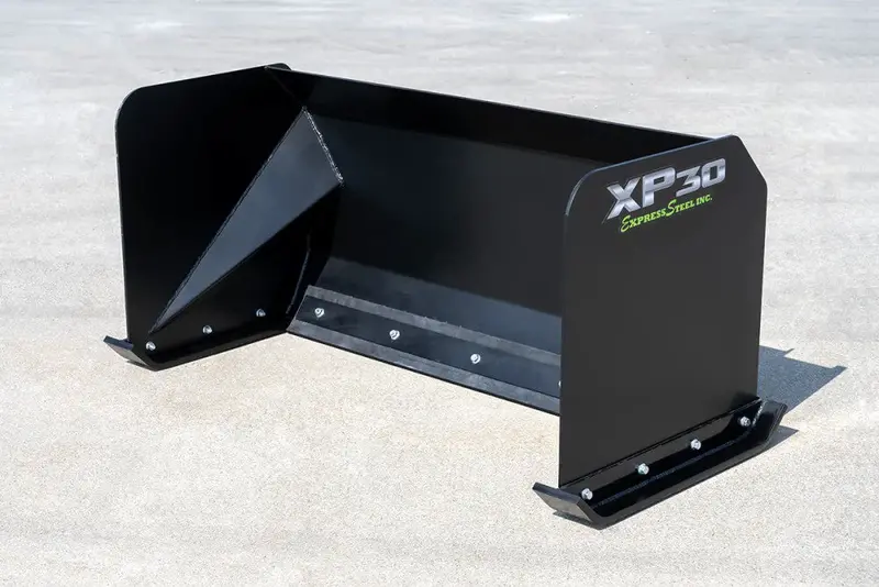 Express Steel 5' Snow Pusher | Model Xp30 | Width 60" | 25 Gpm | 25+ Hp | For Mini & Full Size Skid Steers, Tractors & Loaders 2