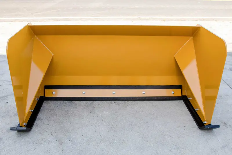 Express Steel 5' Snow Pusher | Model Xp30 | Width 60" | 25 Gpm | 25+ Hp | For Mini & Full Size Skid Steers, Tractors & Loaders 5