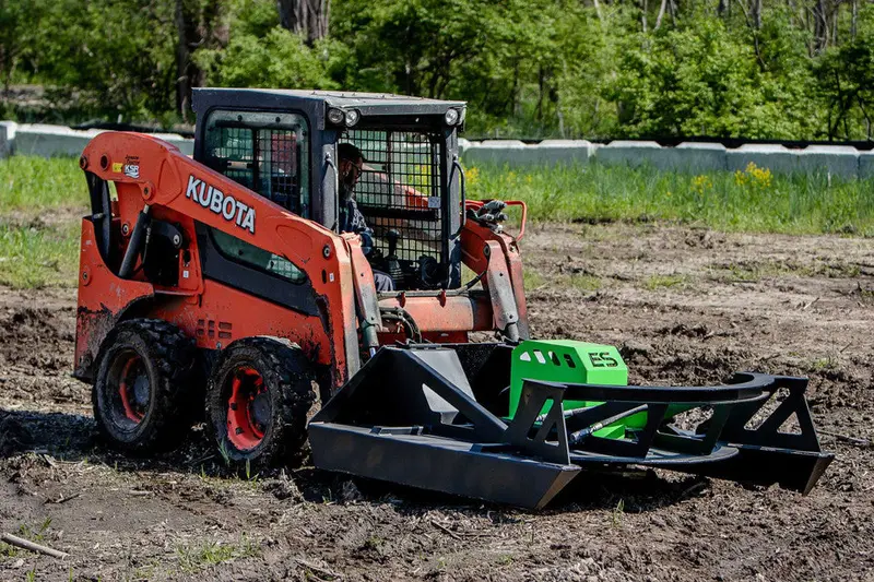 Express Steel 6' Heavy Duty Brush Cutter | Cutting Width 72" | 15–26 Gpm | For Skid Steers 1