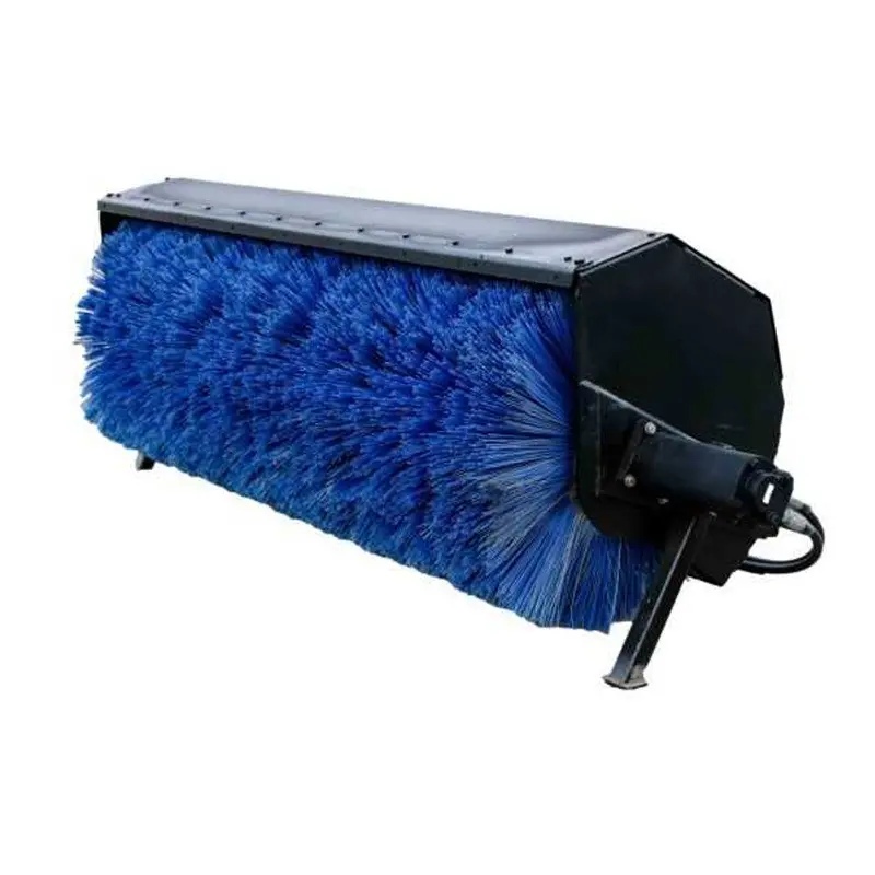 Express Steel 7' Hydraulic Angle Broom | Width 84" | 15-25 Gpm | For Skid Steers 1