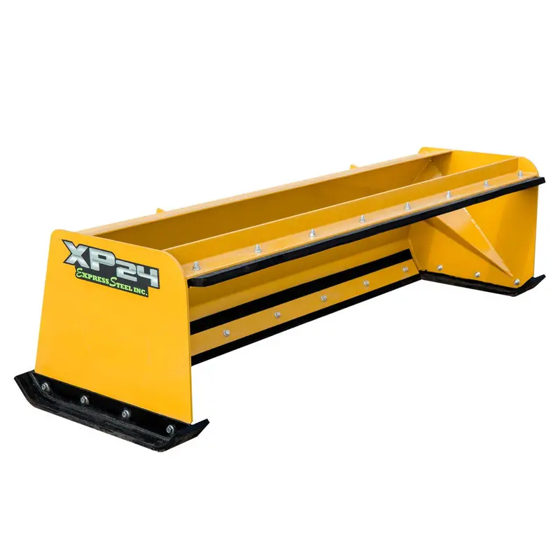 Express Steel 7' Pullback Snow Pusher | Model Xp24 | Width 84" | 30+ Hp | 25 Gpm | For Tractors, Skid Steers & Loaders 1