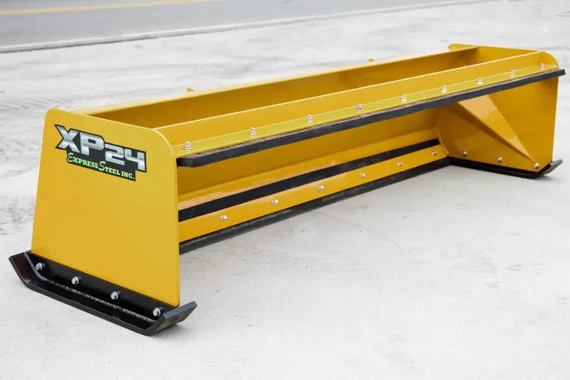 Express Steel 8' Pullback Snow Pusher | Model Xp24 | Width 96" | 25 Gpm | 35+ Hp | For Skid Steers, Tractors & Loaders 1