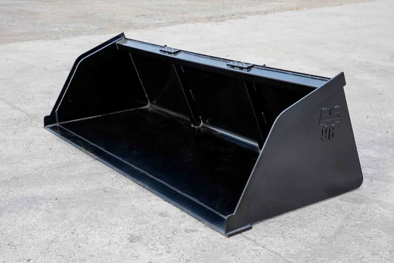 Express Steel 8' Snow/Mulch Bucket | Width 96" | 15-25 Gpm | For Skid Steers 1