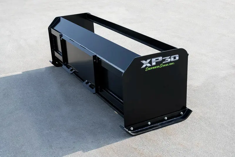 Express Steel 8′ Snow Pusher | Model Xp30 Pullback | Width 101" | 15+ Gpm | 40+ Hp | For Skid Steers & Tractors 3