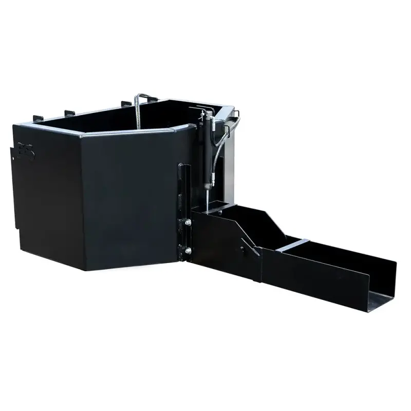 Express Steel Hydraulic Concrete Bucket W/ Chute Extension | 59" Width | 15–25 Gpm | For Skid Steers 1