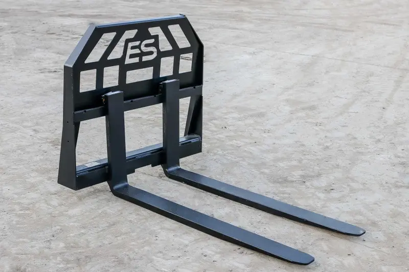 Express Steel Mini Bobcat Pallet Forks | Fork Length 36"–48" | 36" Frame Width | 8–15 Gpm | For Mini Skid Steers 1
