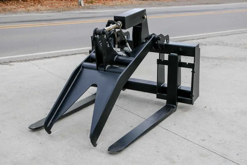 Express Steel Pallet Fork Grapple | Forks Width 42" & 48" | 15-25 Gpm | For Skid Steers 1