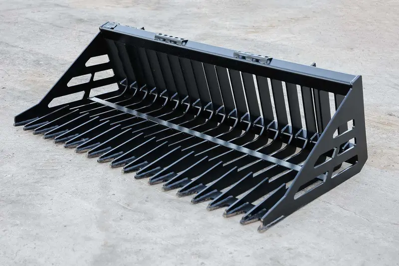 Express Steel Rock Bucket | Width 66" | 20-35 Gpm | For Skid Steers 1