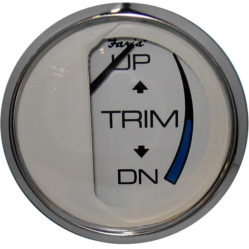 Faria Chesapeake White Ss 2" Trim Gauge (J/E/Suzuki Outboard) [13809] 1