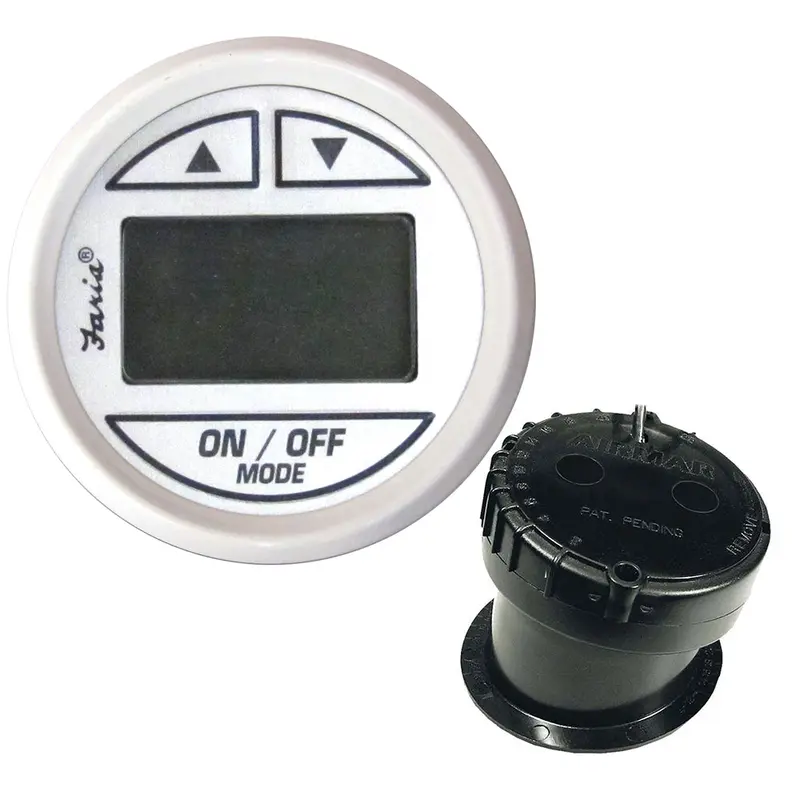 Faria Dress White 2" Depth Sounder W/In-Hull Transducer [13151] 1