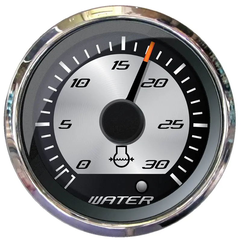Faria Platinum 2" Water Pressure Gauge - 30 Psi [22023] 1