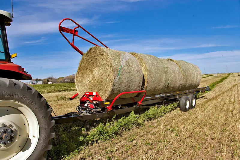 Farm King Bale Trailer | Model Bm Series | Single Row | Capacity 8–4' | Round Bales 7–5' | 60 - 100 Hp | For Tractors 1