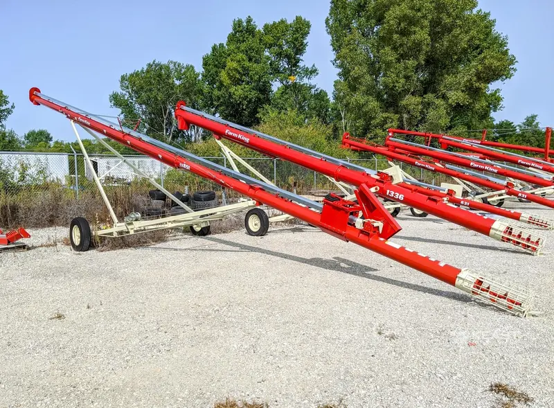 Farm King Conventional Grain Auger | Model Cx2-851E | Tube Width 8" | Steel Tube Gauge 14 | Electric Horsepower 10 Hp | Horsepower 25 To 40 Hp | For Tractor 1