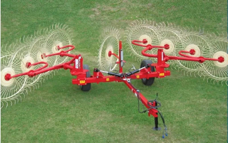 Farm-Maxx High Capacity/High Clearance Pull Type Rake | Hcwr Series | Horsepower 30+ Hp | For Tractor 1