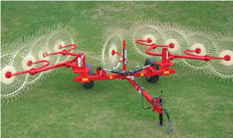Farm-Maxx Wheel Rake | Wrc Series | Working Width 211" & 252" Inches | Horsepower 30 Hp | For Tractor 1