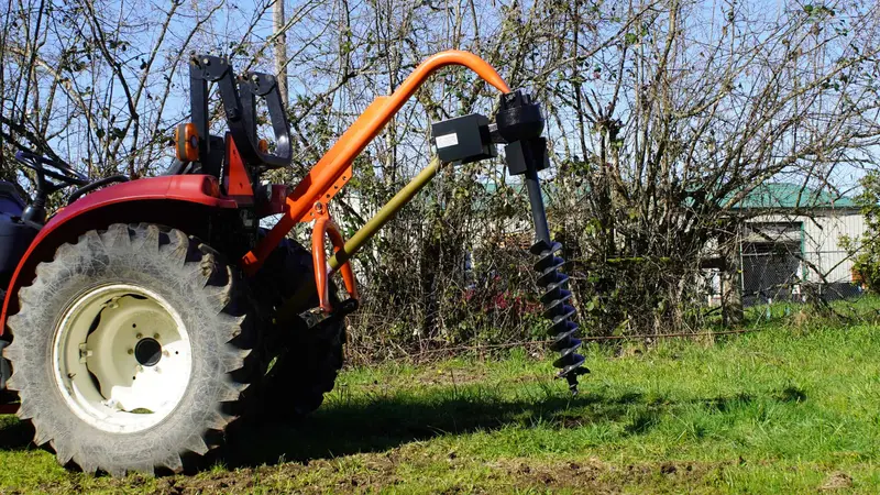 Farmer Helper Post Hole Digger | Model Fh-Phd | Auger Diameter 6" To 12" | Auger Length 48" | Horsepower 25-55 Hp | For Tractors 1