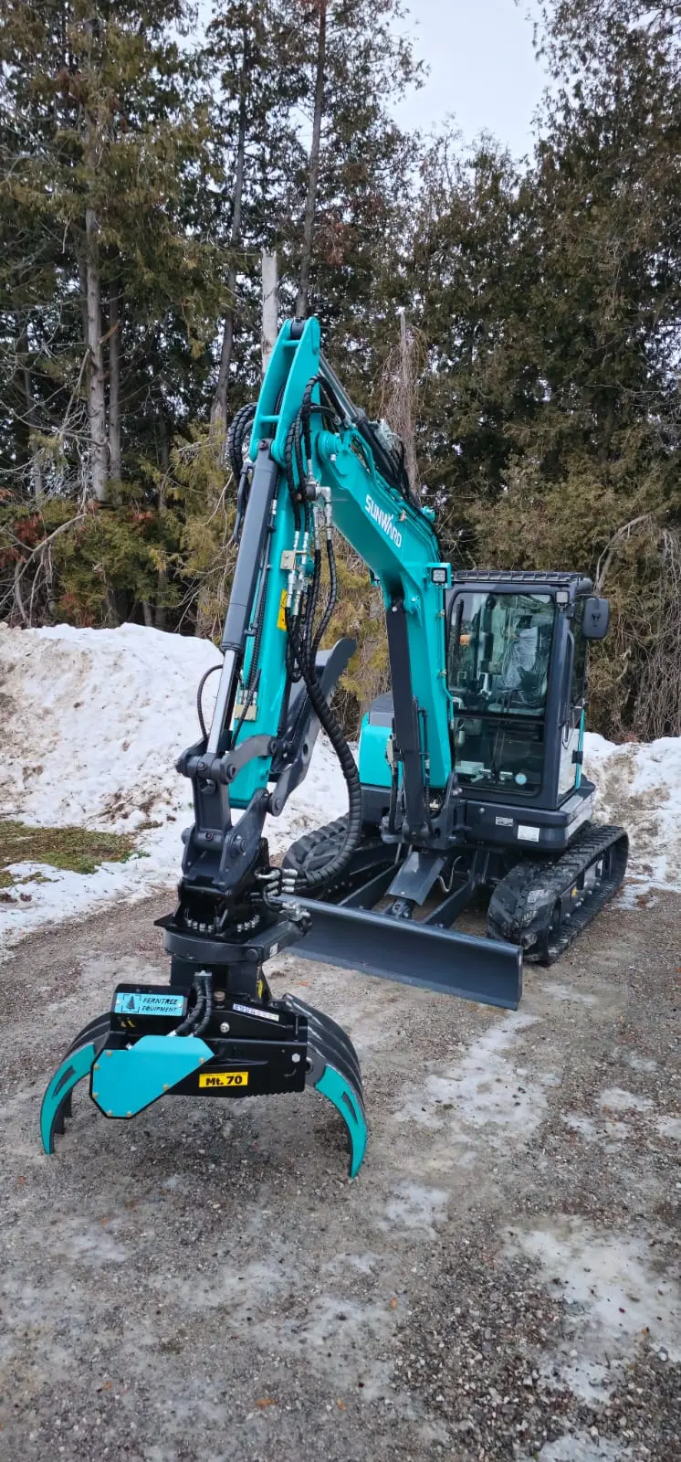 Ferntree Eagleclaw Grapple Saw Rotating Units | Width 42-80" | For 3–30 Tons Excavators 1
