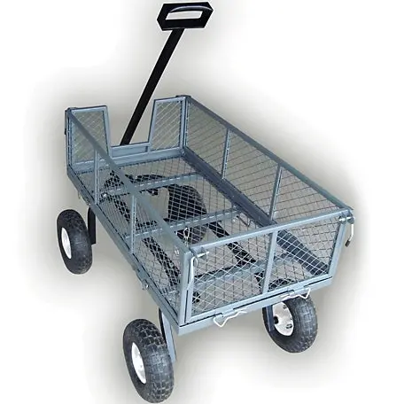 Field Tuff 3-In-1 Side Dump Wagon – 20" X 38", 800 Lb Capacity | Towing Power 15–25 Hp / 350Cc+ | For Atvs, Utvs & Tractors 1
