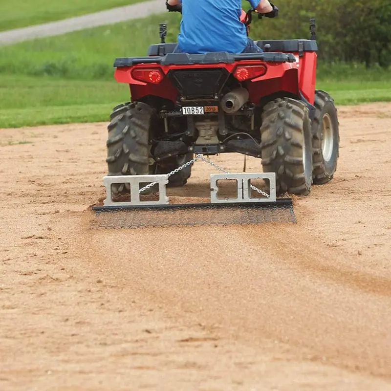 Field Tuff 4' X 5' Drag Harrow – Chain-Link Mesh, Versatile Towing | Towing Power 20-30 Hp | For Atv/ Utv/ Lawn Tractors 1
