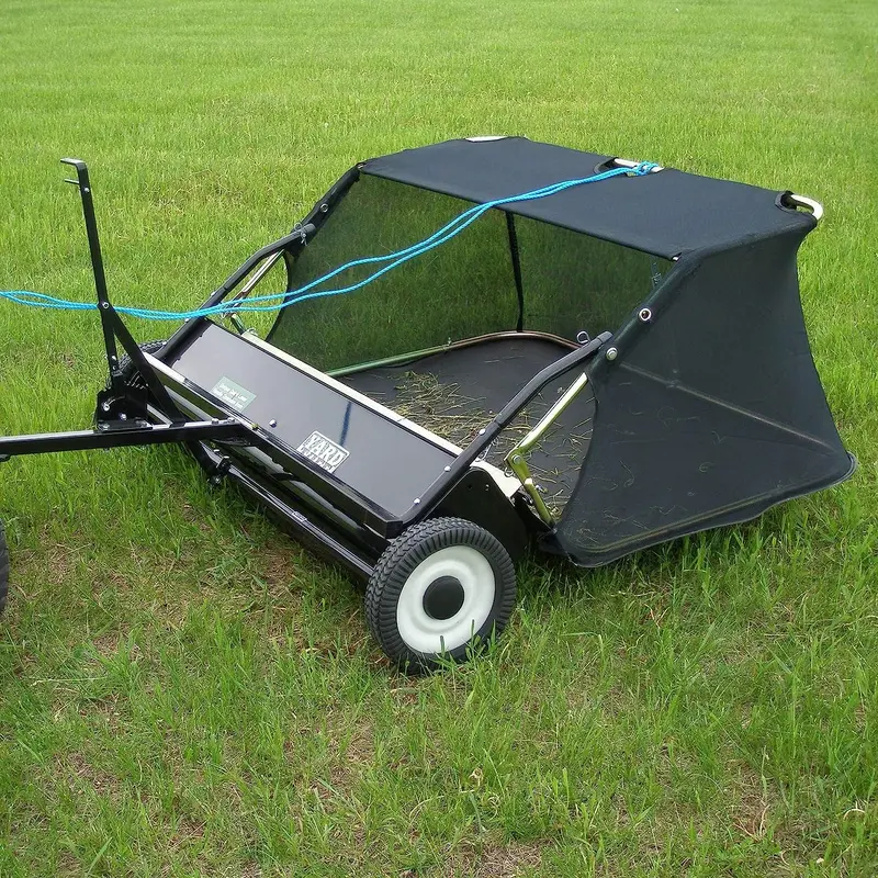 Field Tuff 42" Quick-Assembly Tow-Style Lawn Sweeper – 13 Cubic Ft. Capacity | Horsepower 10–16 Hp / 250Cc+ | For Atvs, Utvs & Tractors 1