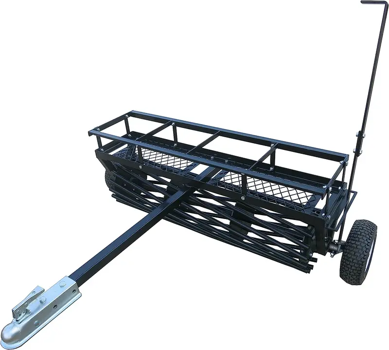Field Tuff 48" Tow-Behind Cultipacker – 17 Roller Tubes, 280 Lb Capacity Field Tuff Corn And Bean Planter Atv-Cbp  | Towing Power 18-25 Hp | For Atvs, Utvs & Lawn Tractors 1
