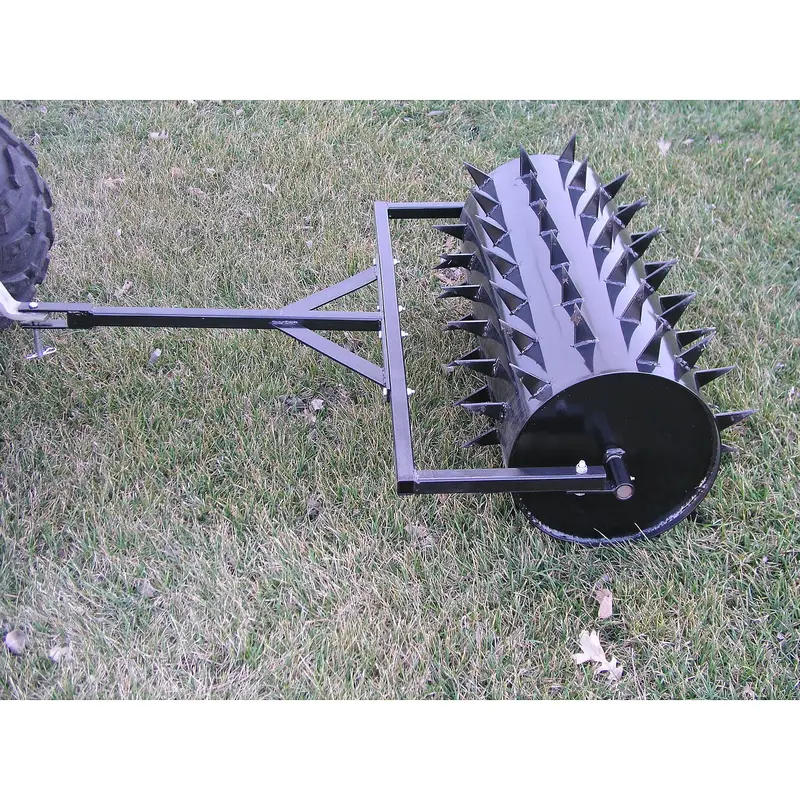 Field Tuff 48" Wide Drum Spike Aerator – 108 Spikes & 32-Gallon Drum Capacity | Horsepower 14+ Hp | For Atvs, Utvs & Lawn Tractors 1
