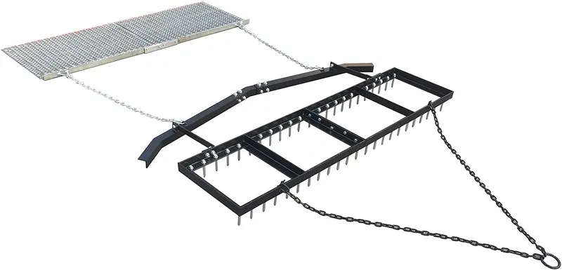 Field Tuff 6' Spike Drag W/Leveling Bar And Drag Mat Ytf-618Sdlbdm | Horsepower 20-30 Hp | Pull Type | For Atvs, Utvs, And Utility Tractors 1