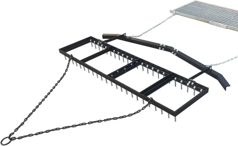 Field Tuff 6' Spike Drag W/Leveling Bar And Drag Mat Ytf-618Sdlbdm | Horsepower 20-30 Hp | Pull Type | For Atvs, Utvs, And Utility Tractors 2