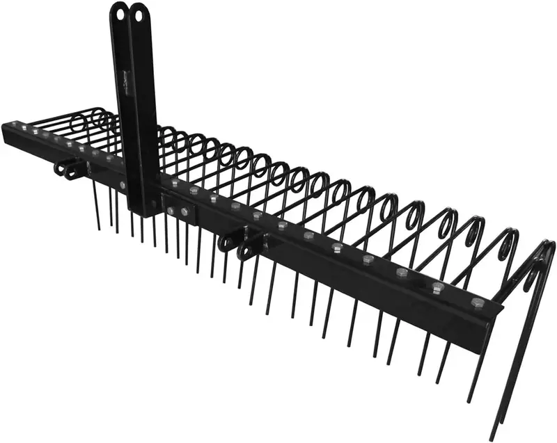 Field Tuff 60" 3-Point Pine Straw Rake – 26 Spring Steel Tines | Horsepower 20–45 Hp | For Tractors 2