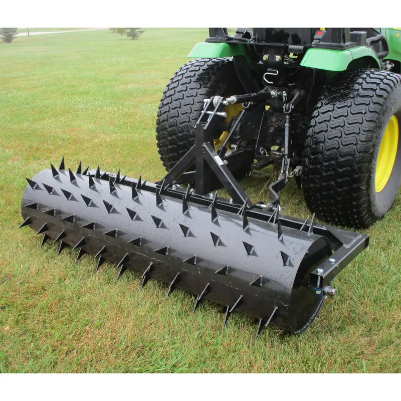 Field Tuff 60" 3-Point Spike Aerator – 126 Spikes & 40-Gallon Drum Capacity | Horsepower 25–45 Hp | For Tractors 1