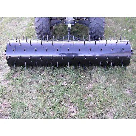 Field Tuff 60" Wide Drum Spike Aerator – Tow-Behind With 40-Gallon Capacity | Towing Power 14+ Hp / 400Cc+ | For Atvs, Utvs & Lawn Tractors 1