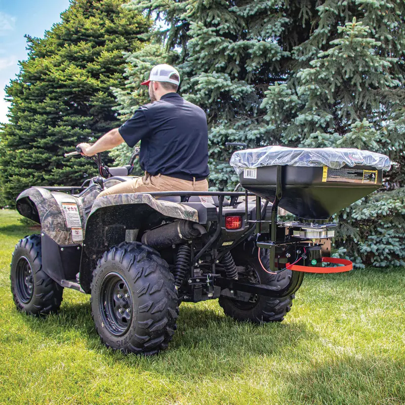 Fimco Atv/Utv Dry Material Spreader | Hopper Capacity 2.2 Cubic Ft | Spread Width Range 5-45' | For Atvs/Utvs 1