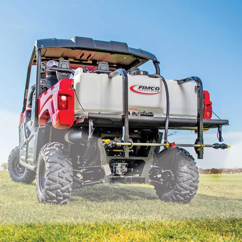 Fimco Utv Sprayers With Stainless Steel 3-Nozzle Broadcast Boom | Tank Capacity 45 & 65 Gallons | Flow Rate 4.5 Gpm | For Utvs 1