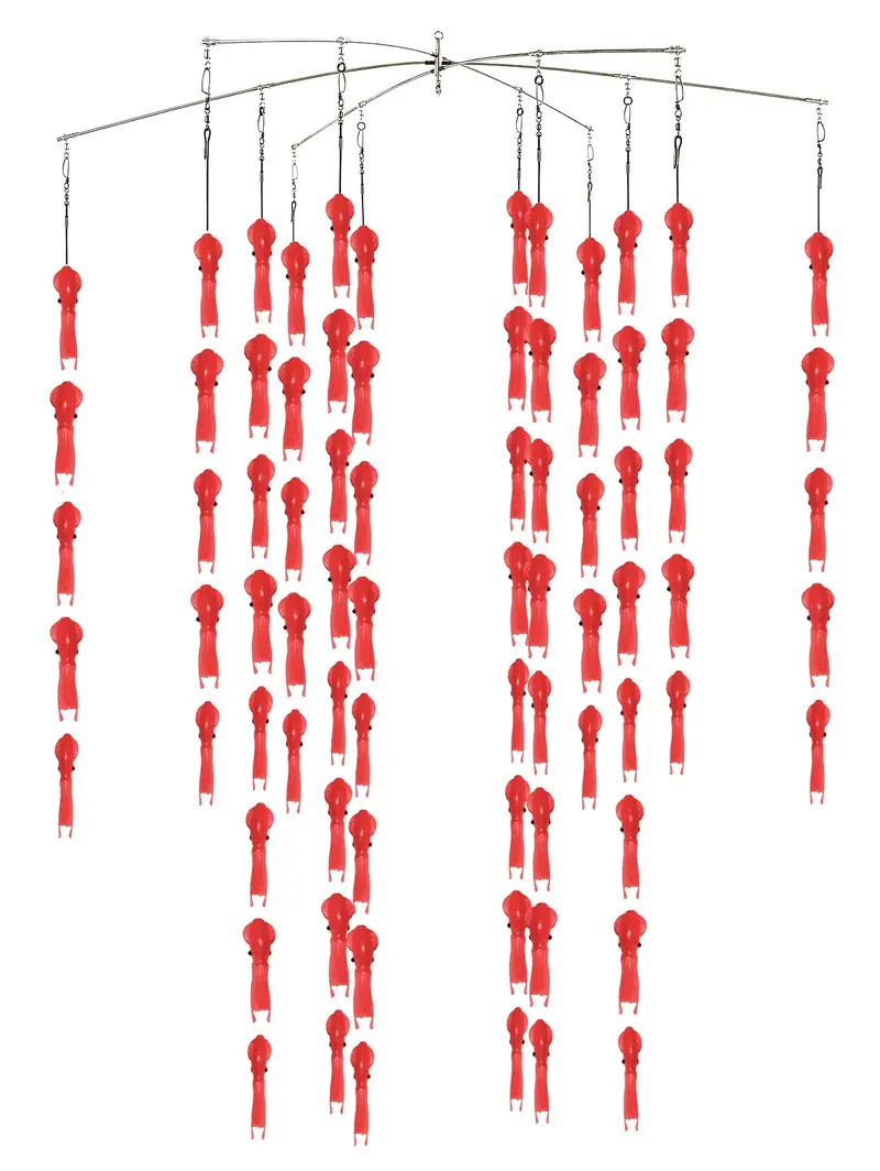 Fish Razr Tackle Compact Phat Dredge With 80 Phat Squid | 28" Heavy-Duty Dredge Bar 4