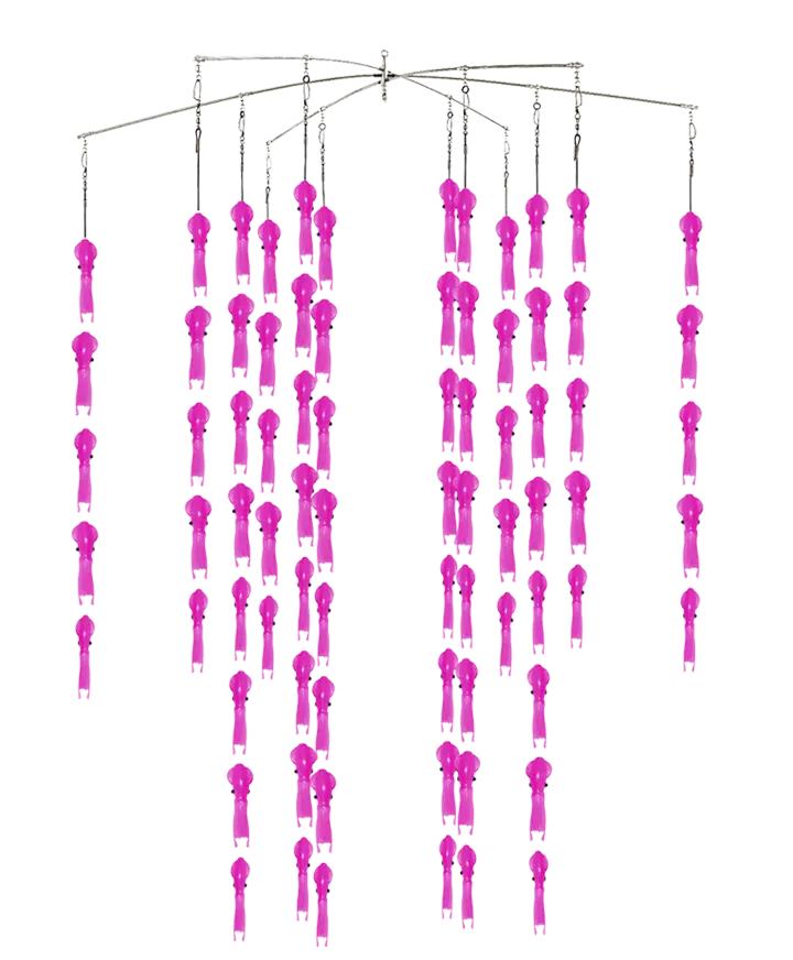 Fish Razr Tackle Compact Phat Dredge With 80 Phat Squid | 28" Heavy-Duty Dredge Bar 5