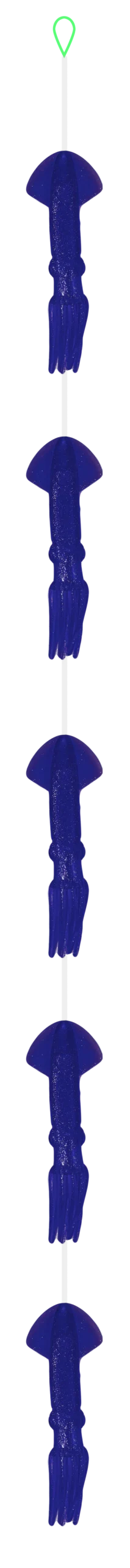 Fish Razr Tackle Daisy Chains| 5 Squid | 9"Squid Size | For Blue Water Fishing 1
