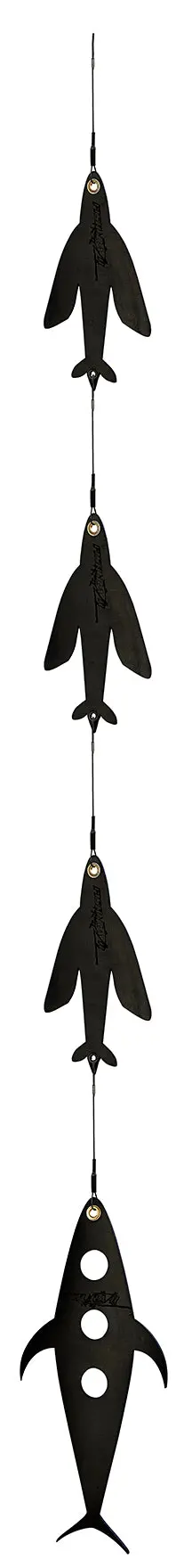Fish Razr Tackle Flapz Daizy Chain | 3 Flapz Baits |  12" Flapz Size | 8' Chain Length | For  Blue Water Fishing 1