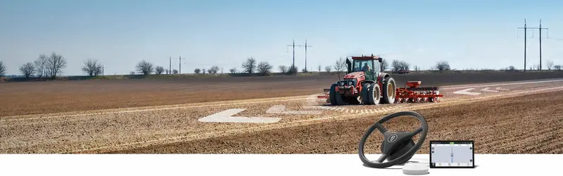 Fjdynamics Auto Steer System | Model At2 Lite | 10.8-Inch Display Tablet | Rtk Precision Gnss | 40 To 300+ Hp | For Tractors & Agricultural Machinery 1