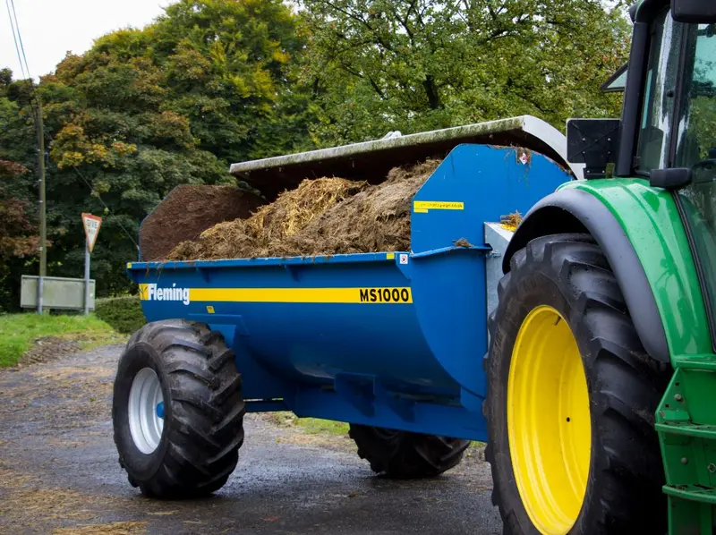 Fleming 8' Muck Spreader | Model Ms1000 | Width 96" | 100 Hp | For Tractor, Atv & Loaders 1