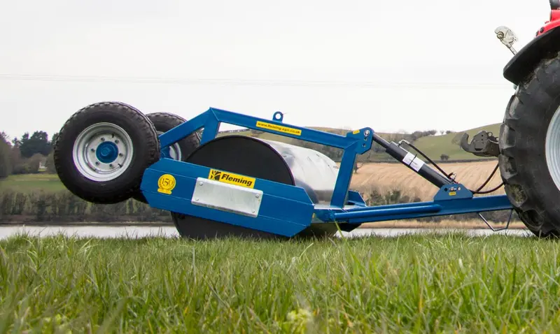 Fleming Hydraulic Lifting Roller | Wk Series | Rolling Width 96", 108" & 120" | 25-60 Gpm | 80-90 Hp | For Skid Steers, Tractors & Loaders 1