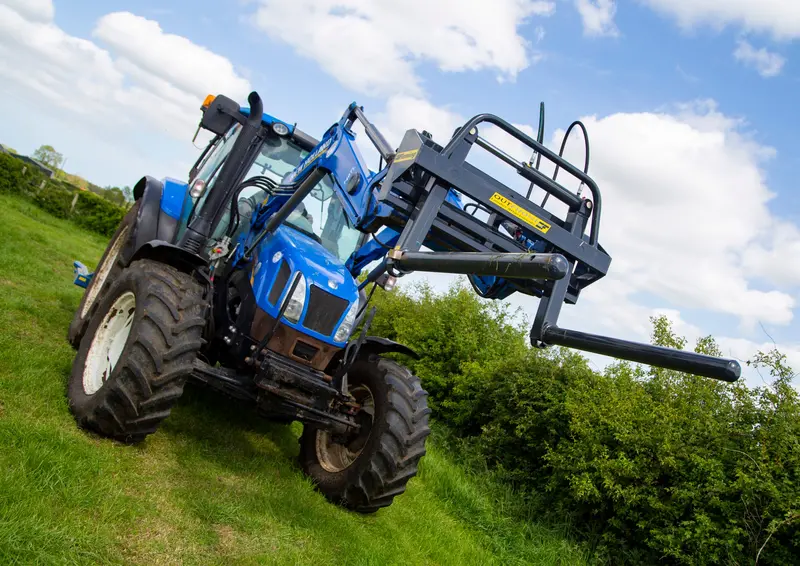 Fleming Round Bale Stacker | Width 50" | 40-60 Hp | For Tractors & Loaders 1